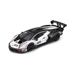 Bburago Sestavený kovový model auta Race Lamborghini Essenza SCV12 White