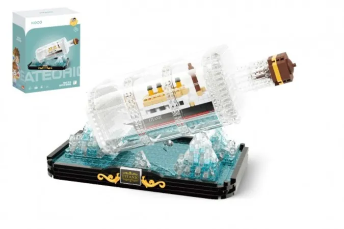 KOCO Stavebnice mini - Titanic v láhvi