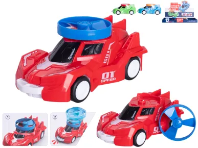 Mikro trading Auto sportovní  - 14 cm - na setrvačník se spinnerem