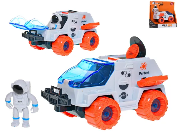 Mikro trading Space - Vozidlo vesmírné s astronautem - 13,5 cm - na setrvačník