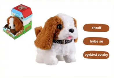 Teddies Pes Max - se zvukem, s pohybem