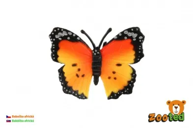 Teddies Motýl Monarcha africký (babočka) - zooted - 7 cm