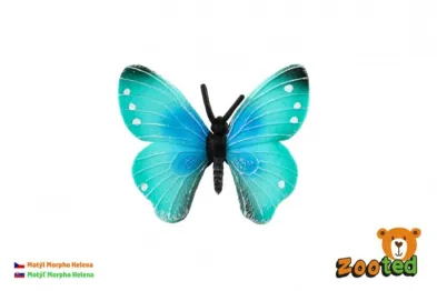 Teddies Motýl tropický Morpho Helena - zooted - 7 cm