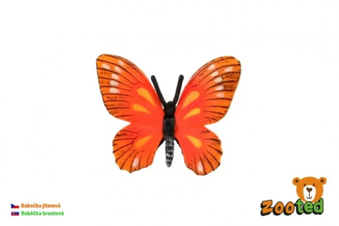 Teddies Motýl Monarcha jilmová (babočka) - zooted - 5,5 cm