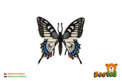 Teddies Motýl tropický Papilio/otakárek fenyklový - zooted - 8 cm