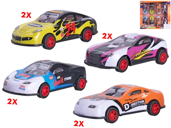 Mikro trading Auto sportovní na zpětný chod - 8 ks