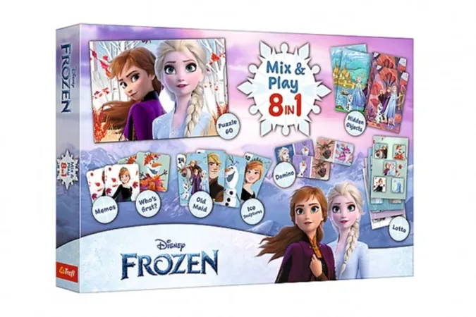 Trefl Ledové království - Mix & Play 8v1 - společenská hra