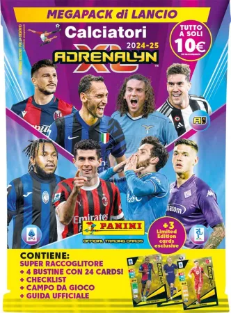 Panini SERIE A 2024 / 2025 - ADRENALYN karty - starter set