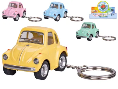 Mikro trading Volkswagen Beetle na zpětný chod - 5,5 cm - přívěsek na klíče