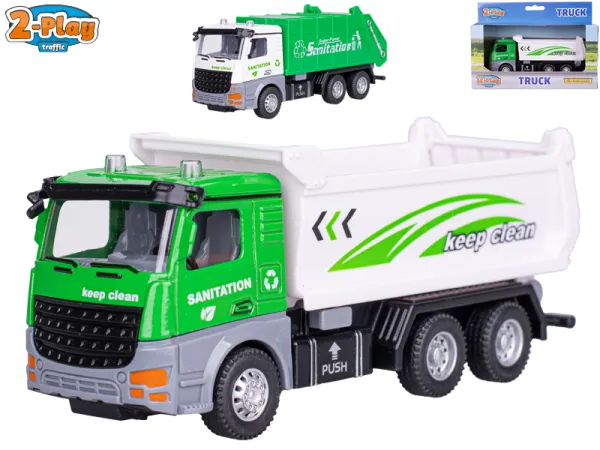 Mikro trading 2-Play Traffic - Auto popelářské - 14,5 cm - zpětný chod