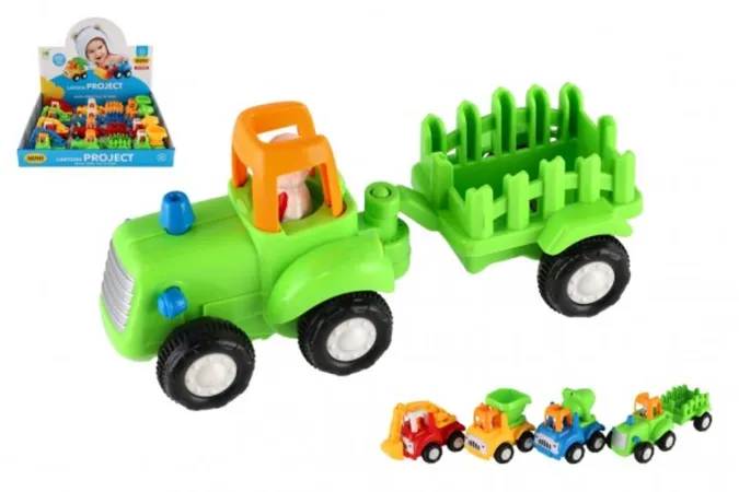 Teddies Auto stavební a zemědělské - na setrvačník - mix druhů