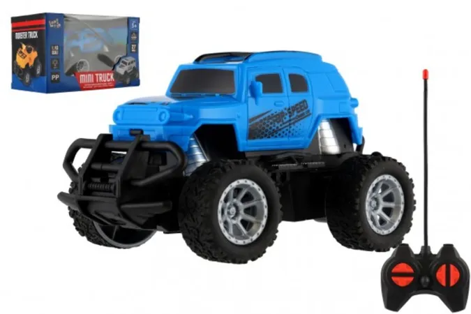 Teddies RC mini auto truck - 12 cm - světle modrá