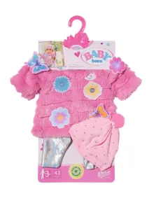 Zapf Baby Born - Souprava s růžovým kožíškem - 43 cm