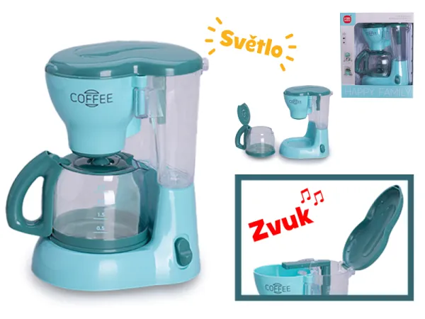 Mikro trading Kávovar překapávač - 16 cm - se světlem a zvukem