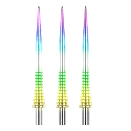 Red Dragon Kovové hroty Raptor GT Gripped - Rainbow - 35 mm