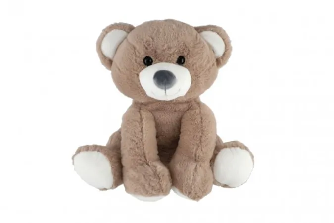 Teddies Medvěd sedící plyš - 37 cm - béžová