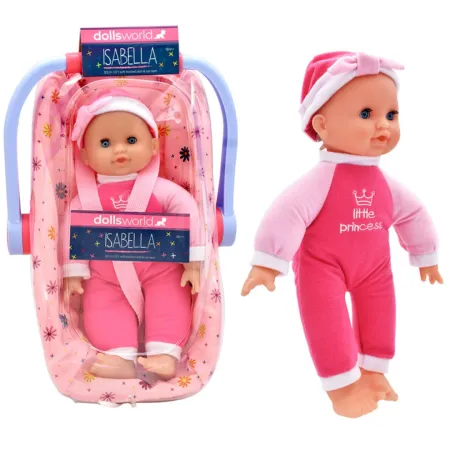 Dolls World Miminko Isabella s houpací autosedačkou - 30 cm
