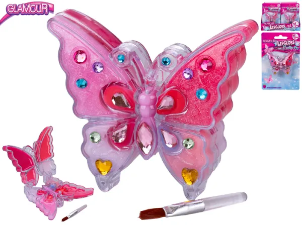 Mikro trading Glamour - Lesk na rty ve tvaru motýla - 7 cm