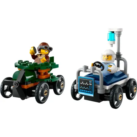 LEGO City 60459 - Závodní balíček: Letadlo vs. nemocniční lůžko