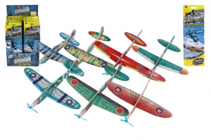 Teddies Letadlo házecí pěnové - 18 cm - mix druhů