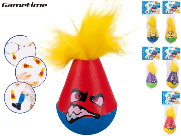 Mikro trading Gametime - Žonglovací míček - 12 cm - příšerka s vlasy