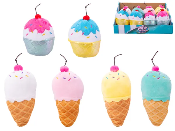 Mikro trading Fluffy Menu - Zmrzlina / Cupcake plyšový