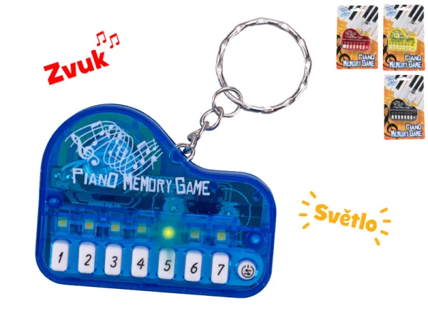 Mikro trading Přívěsek na klíče - PIANO - 6 cm - 19 skladeb