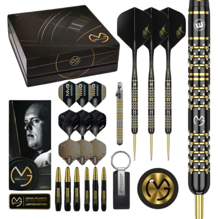 Winmau Šipky Steel Michael van Gerwen - MvG 5 Year Anniversary Gift Box - 22,5g
