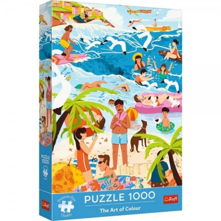 Trefl Puzzle - The Art of Colour: V teple prázdnin - 1000 dílků