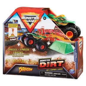 Spin Master MONSTER JAM - sběratelský kovový model Monster Truck, Dragon set s doplňky