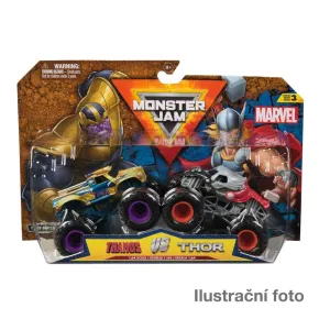 Spin Master MONSTER JAM - sběratelský kovový  model auta Monster Truck, Marvel, set 2 modelů - mix druhů