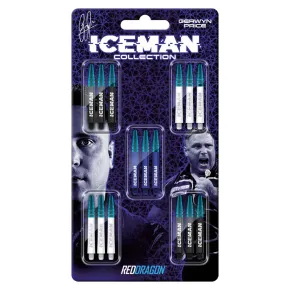 Red Dragon Sada násadek Gerwyn Price Iceman - Nitro Ionic - Collection Card