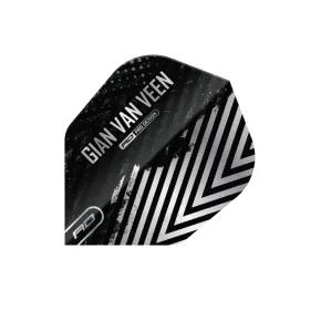 Red Dragon Letky Gian van Veen - No.6 - Black & Silver RF8169