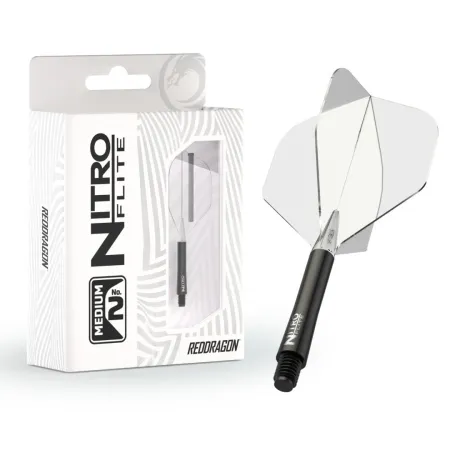 Red Dragon Letky Nitro Flite - No2 - black & clear - medium