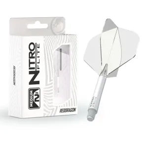 Red Dragon Letky Nitro Flite - No2 - white & clear - medium