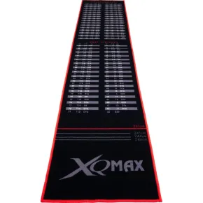 XQMax Darts Dart Mat Finishes - Koberec k terči - black-red - 80 x 285 cm