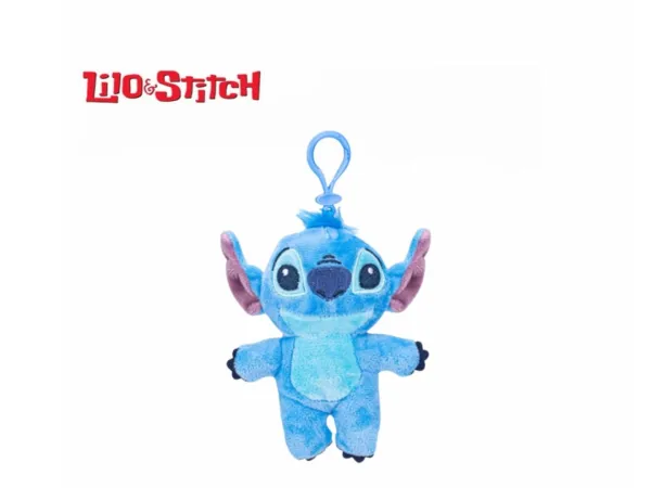 Mikro trading Lilo a Stitch - 2D přívěsek na klíče plyšový - 13 cm - Stitch