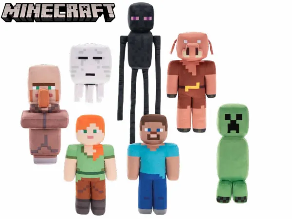Mikro trading Minecraft plyšový - 30 cm - 7 druhů