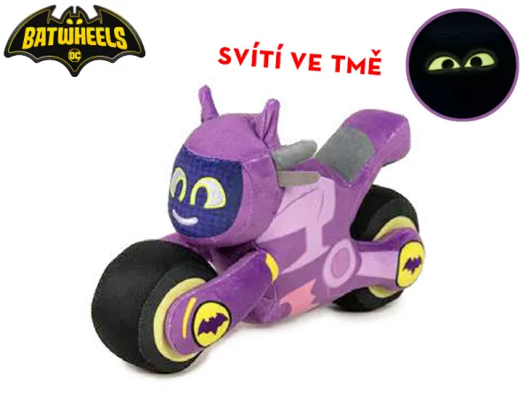 Mikro trading Batwheels - Bibi plyšová - 28 cm - svítící ve tmě