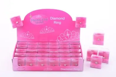 Johntoy Prstýnek s diamantem v krabičce