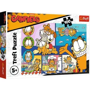Trefl Puzzle - Líný Garfield - 100 dílků