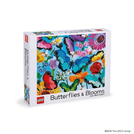 Chronicle Books Puzzle LEGO - Motýli a květiny - 1000 dílků