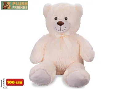 Mikro trading Plush Friends - Medvěd plyšový - 100 cm - krémová