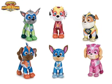 Mikro trading Tlapková patrola -  Super Mighty Pups plyšoví - 19 cm - mix druhů