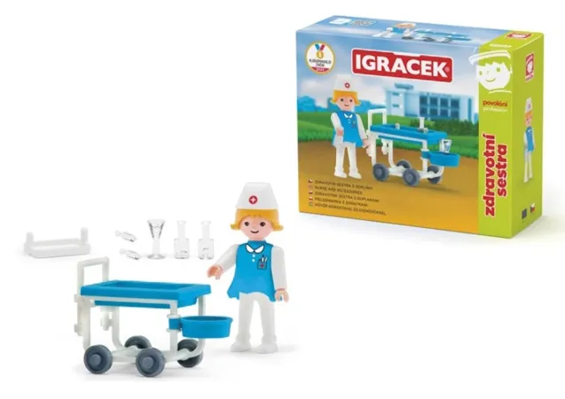 Efko IGRÁČEK - Zdravotní sestra - figurka s příslušenstvím