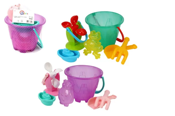 Teddies Sada na písek a k vodě - kbelík, mlýnek s doplňky