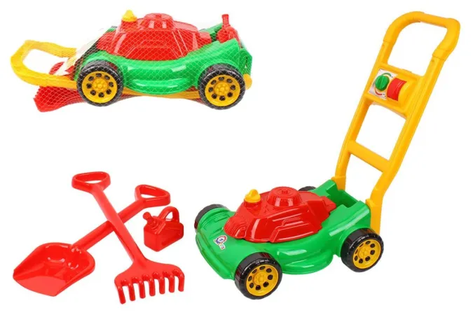 Teddies Sekačka na trávu - s doplňky v síťce