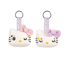 Play by Play Hello Kitty - přívěsek na klíče plyšový - 10 cm - fialová