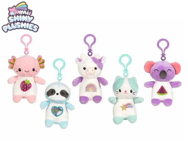 Play by Play Kawaii Shiny - Zvířátko  - plyšový přívěsek na klíče - 12 cm