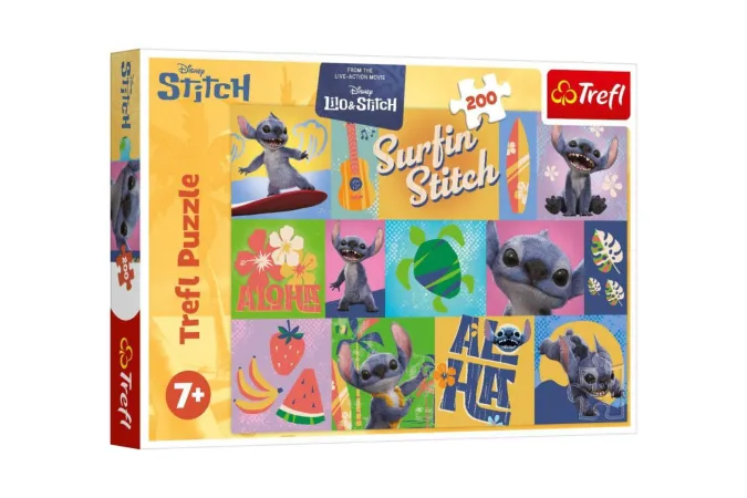 Trefl Puzzle - Lilo & Stitch: Havajská dobrodružství - 200 dílků
